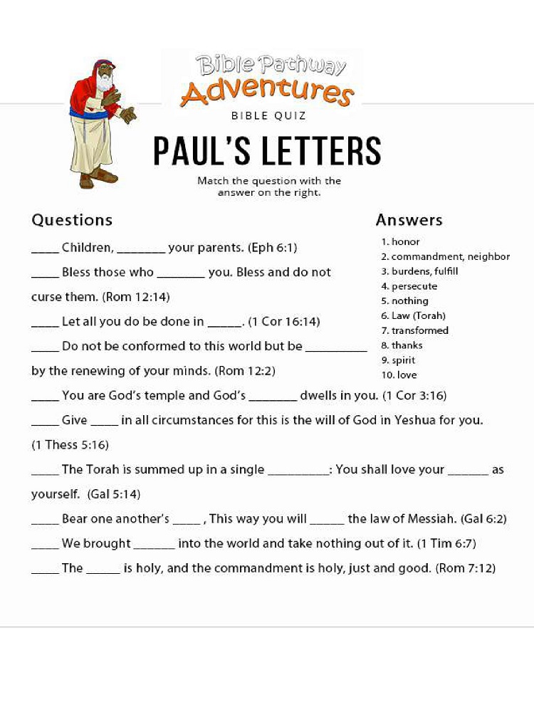 4. Pauls-Letters